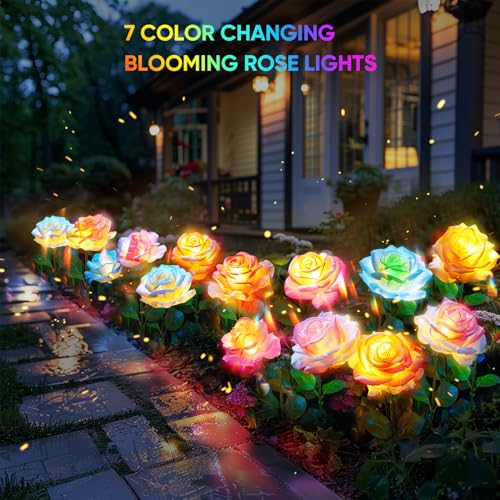 Solar Lights Outdoor Garden 6-Pack