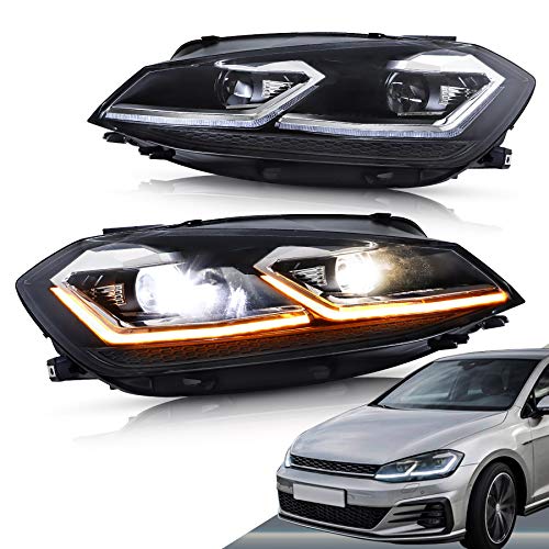 Phare Golf 7.5 halogène pour rouler de nuit en sécurité avec LED DRL VLAND