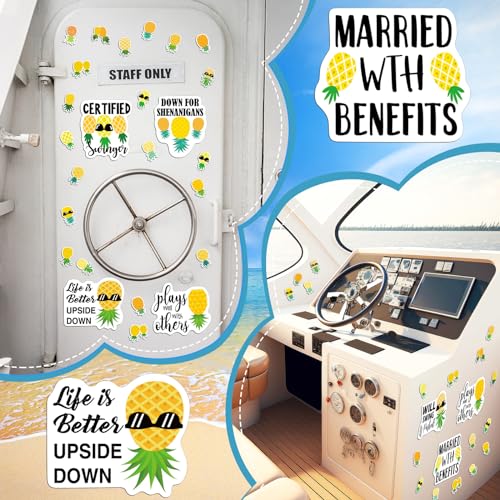 25 imanes decorativos piña invertida amarillo pequeño miniatura 5
