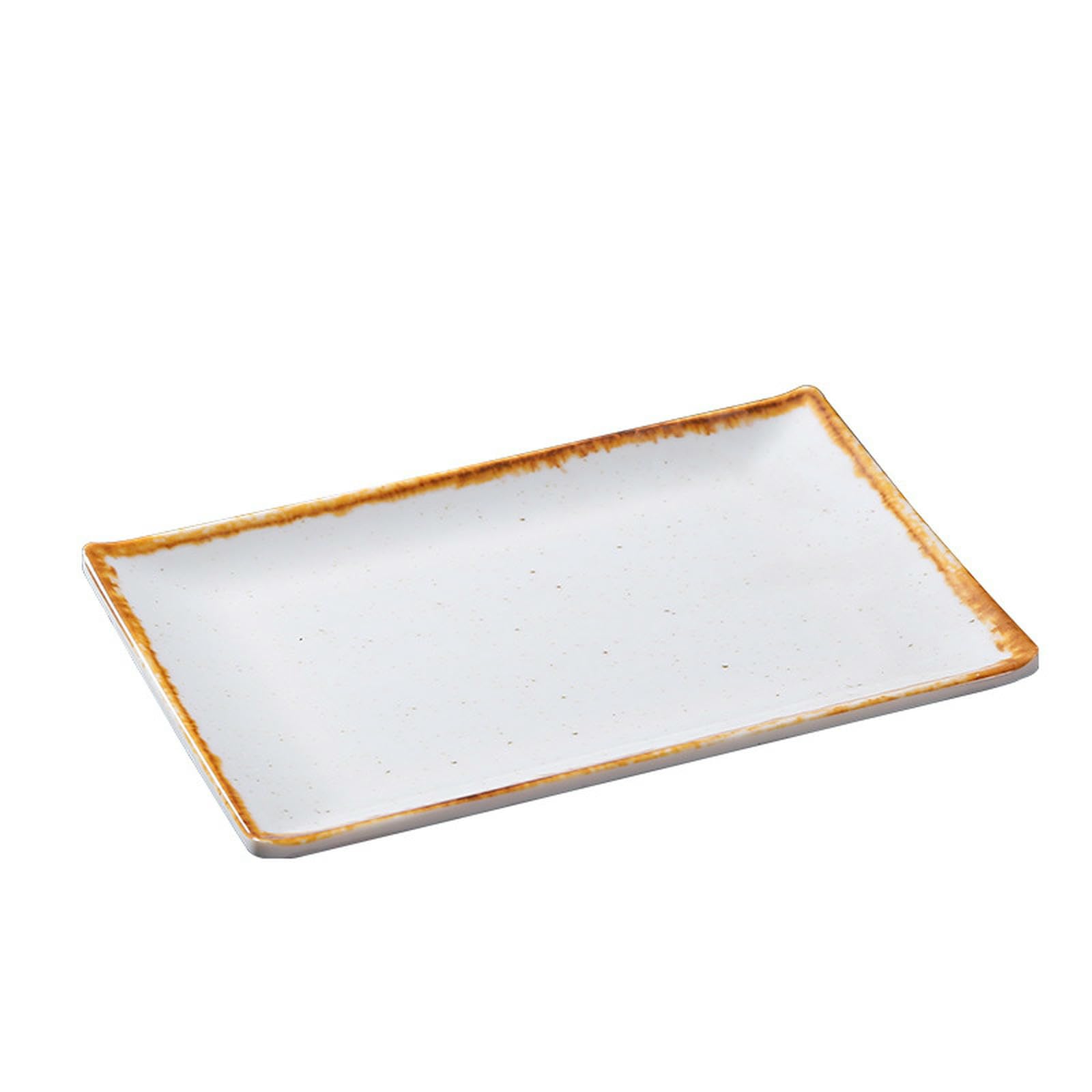 Nordic Ceic zestaw zastawy stołowej – wykwintny kwadratowy talerz glazurowany 28 cm i nieregularne naczynie 33 cm – porcelana z imitacji porcelany do jadalni Ele Dining