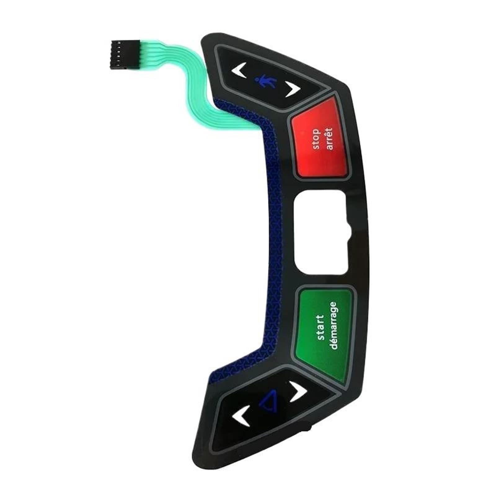 Tastiera con Pulsante di Arresto Avvio rapido for CT5.4 T01-04 TM684-1US Pulsante Console Tapis roulant Parti Riparazione Tapis roulant