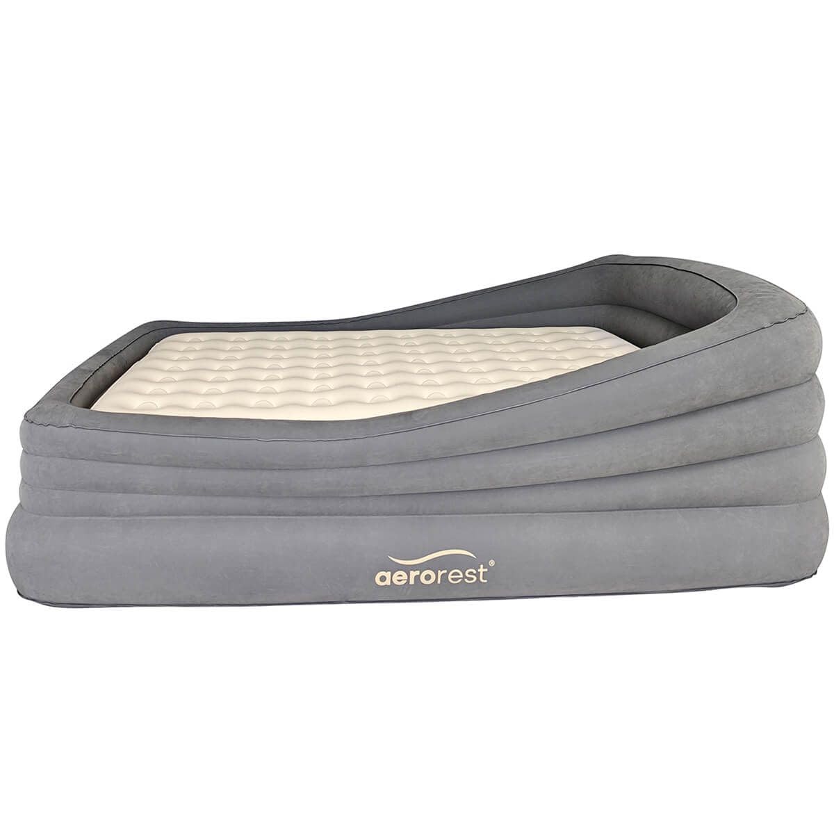 Materasso ad aria AeroRest Prime Frame matrimoniale | 210 cm di lunghezza | Struttura gonfiabile con materasso interno rimovibile | Letto boxspring gonfiabile