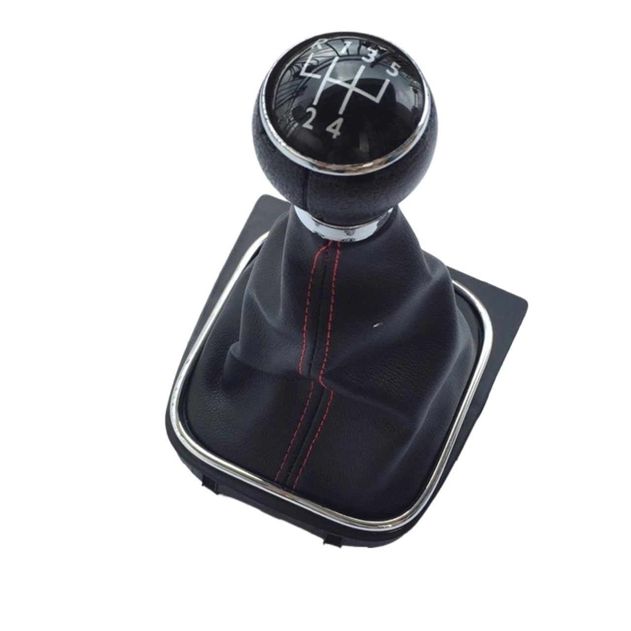 Rbevcrr B0088 Car Shift Lever Knob For Vw For Golf 5 6 V Mk5 Mk6 For Jetta R32 For Gti 2004-2014 5/6 Speed Gear Shift Knob Gearstick Gaiter Boot Stick Shifter Pen(B0088)
