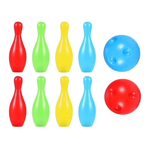 Toddmomy Plastik Bowling Ball Set Kinder Bowlingspielzeug Bowling- Pins Spielzeug Bowling Ball Set Bowlingspiel Set für Kinder Kleinkind Indoor Outdoor Spiel