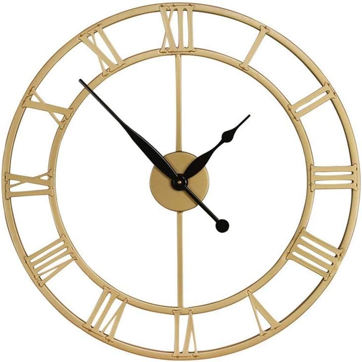 Metal, Numerals Silent Non-Ticking Decorative Big Watches