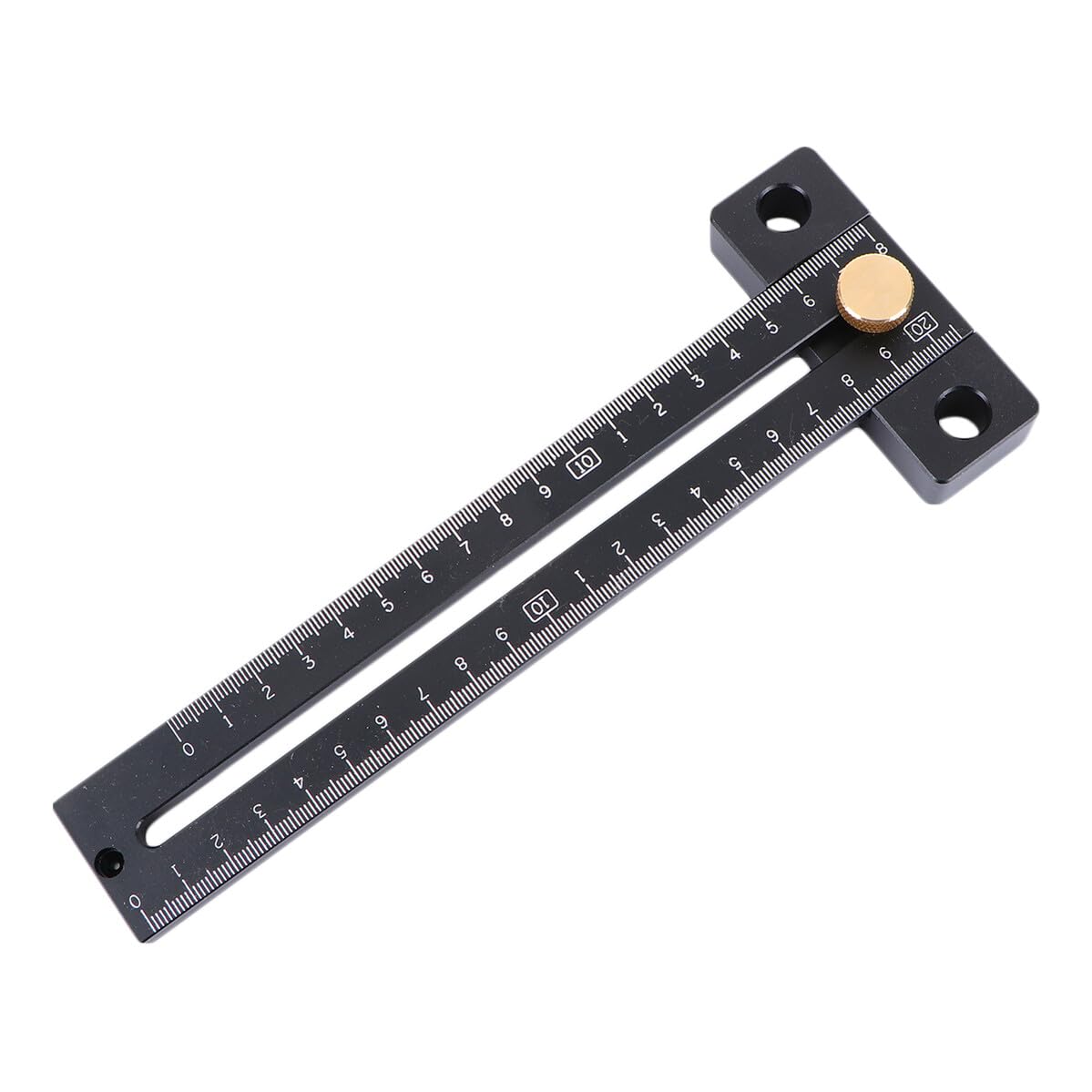 Righello T per Marcatura in Lega di Alluminio Nero Scala Chiara e Precisa, Leggero, la Lavorazione del Legno