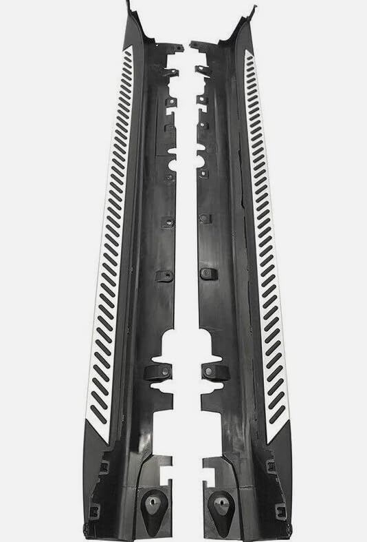 2PCS Running Boards for BMW X5 F15 2014-2018 Side Steps Complete Kit Car Nerf Bar New Upgrade Black Panel with Anti-Slip Particles Black&White(for Dedicated Vehicles only)