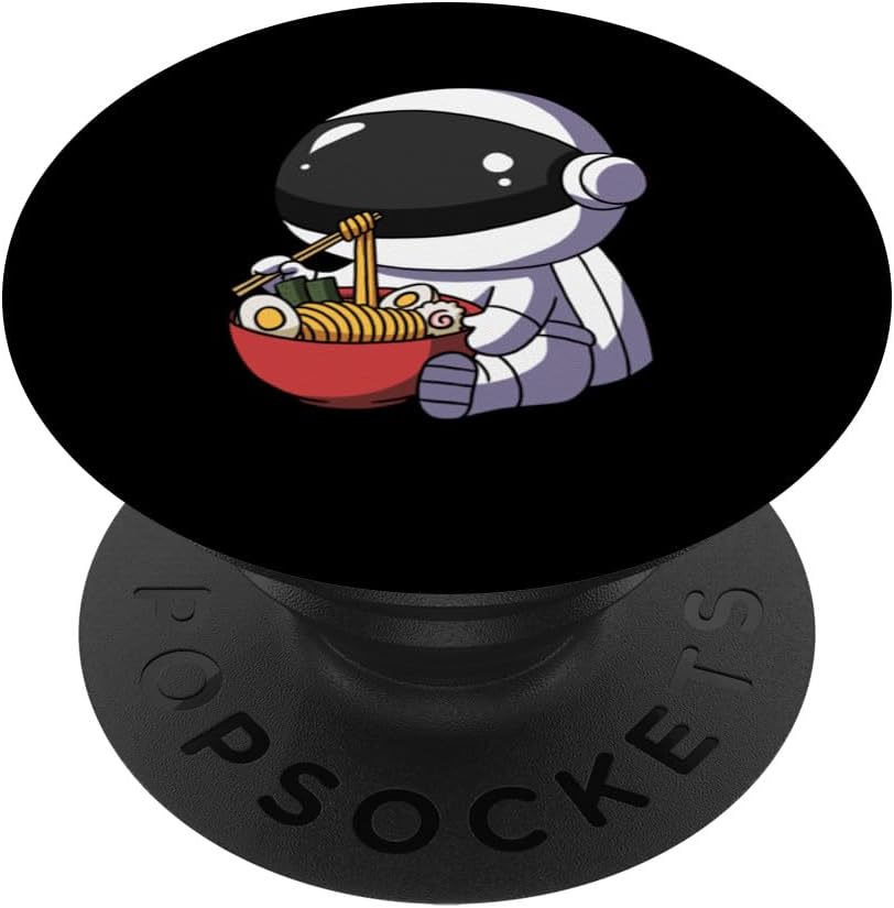 Kawaii Anime Astronaut Asian Noodles Japanese Ramen PopSockets PopGrip for MagSafe