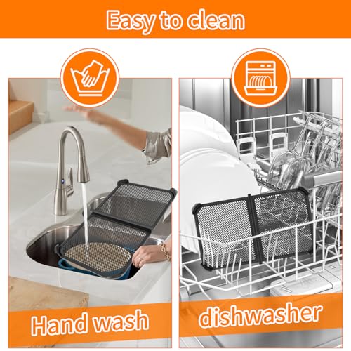 Guarda Salpicaduras para Freidora de Aire, Protector de Silicona Resistente al Calor para AF500EU, Protege Elemento Calefactor y Ventilador, Plegable y Seguro para Lavavajillas miniatura 3
