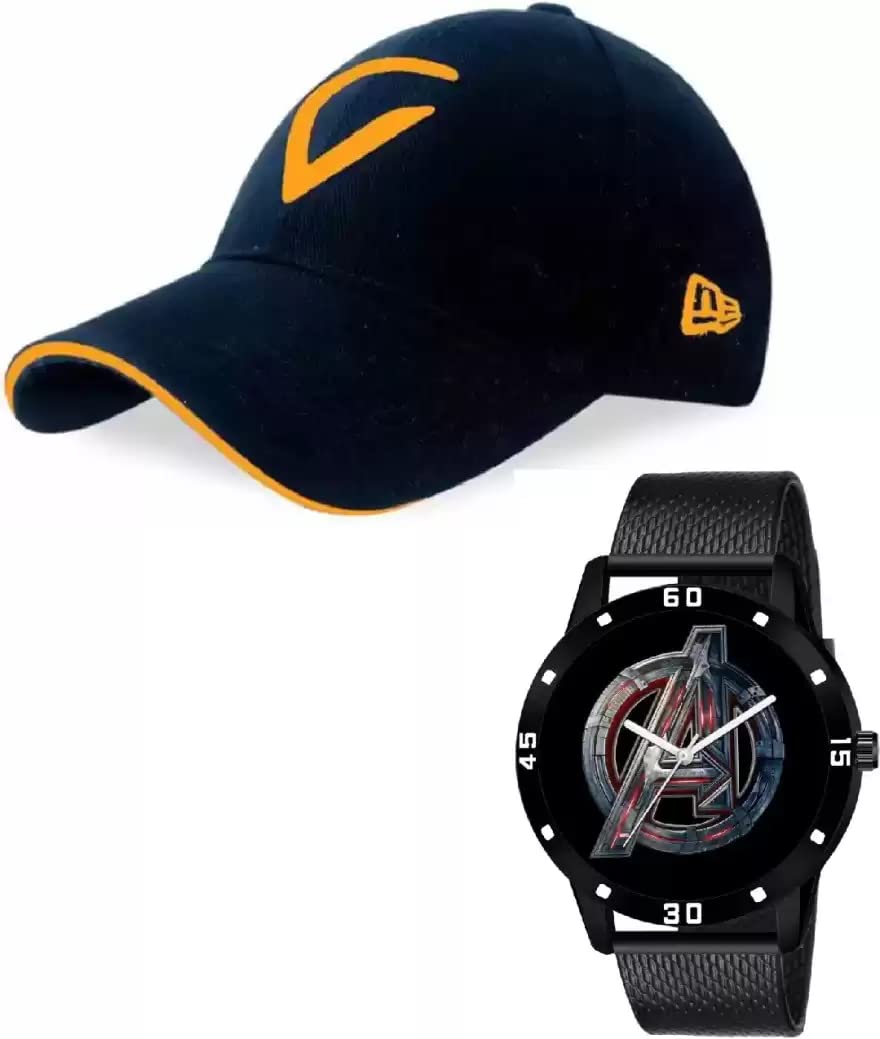 SELLORIA Brand Black Dial Digital Watch Baseball Cap for Men Women Boys and Girls Cap wth Black Cap Watch for Mens Boys Kids(Pack of 2) (B0BBJ14S3X) Amazon Price History, Amazon Price Tracker