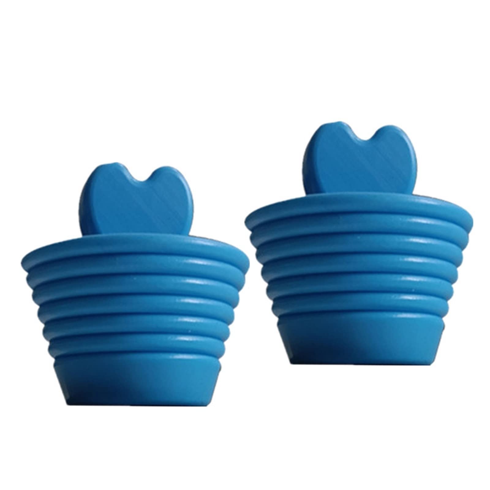 JINGYAN Sink Drain Stopper Bathtub Stopper Universal Tub Silicone Drain Plug for Kitchen Sink Drains(Blue)