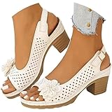 Womens Sandals Comfortable Walking Women's Chunky Low...