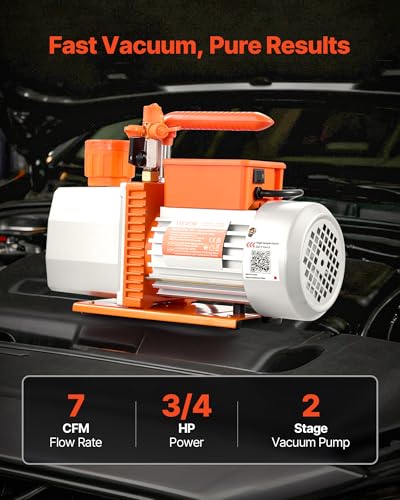 Bomba de Vacío VEVOR 7 CFM 3/4 HP para HVAC miniatura 2