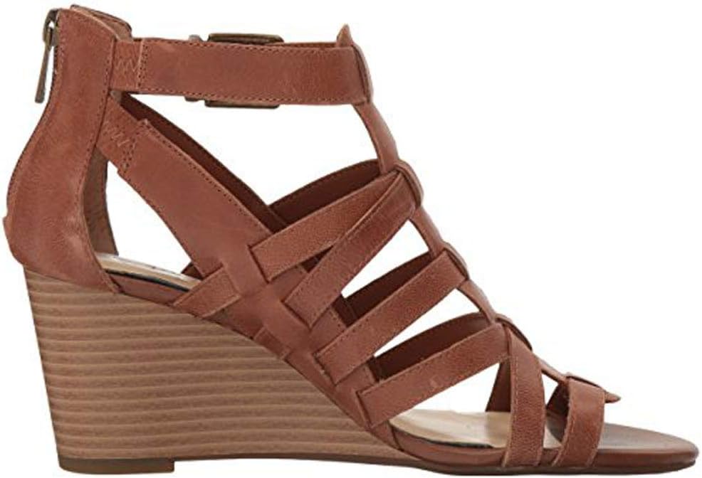 Jessica Simpson Sandalias de cuña CLOE para mujer, color umber, 12