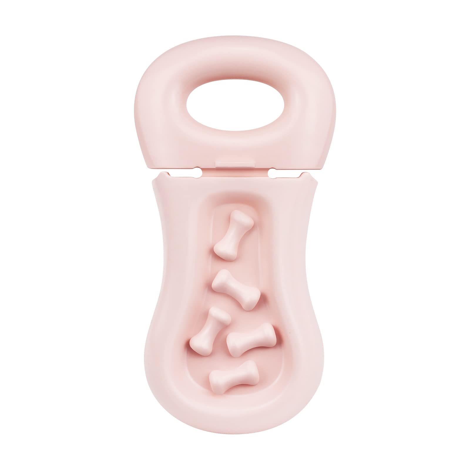 derYEPDog Training Toy for Crate Training Peanut Butter Slow Feeder Treat Dispenser Training aid to Reduce Anxiety (Pink)