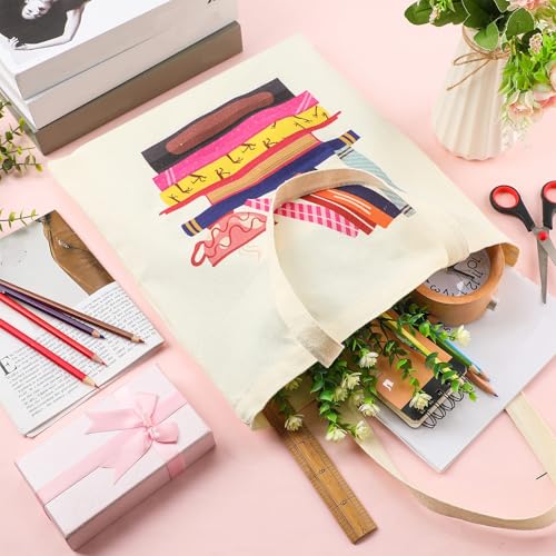 Bolsa Tote de Lona con Bolsillo para Amantes de Libros miniatura 6
