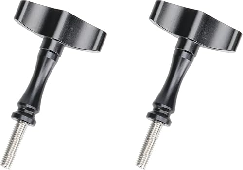 SEASKY Paquete de 2 Tornillos de pulgar de alto par sin herramientas tipo T todo metal de aleación de aluminio para Gopro Hero 121110987 y DJI
