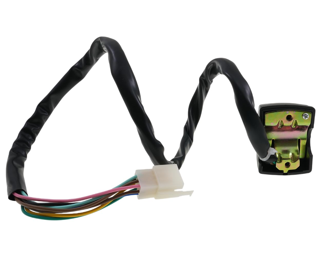 2EXTREME interruptor de manillar izquierdo 8 pines intermitentes/luces/bocina compatible con Derbi Senda, Aprilia RX SX 50 AM6 – unidad de conmutador negra