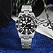 watchdives WD1969 Pro Dive Watches VH31 Sweep Second Quartz Watch 38mm Sapphire Crystal Luxury Wristwatch 200m Diving Watch for Men (Black)