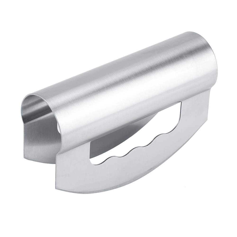 Salad Chopper, Double Bladed Stainless Steel Mezzaluna Lettuce Vegetables Cutter Slicing Tool Home Kitchen & Restaurant