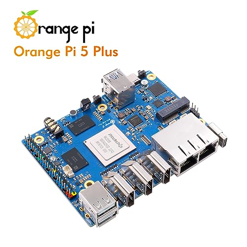 Image of Orange Pi 5 Plus 8GB Rockchip RK3588 8 Core 64 Bit Single Board Computer, 2.4GHz Frequency Open Source Development Board Run Orange Pi OS, Android, Debian, Ubuntu (5 Plus 8G V2.1+5V4A TC Supply
