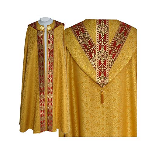 Cope for Priest - Semi-gothic style Cope with a matching stole all liturgical colors.
