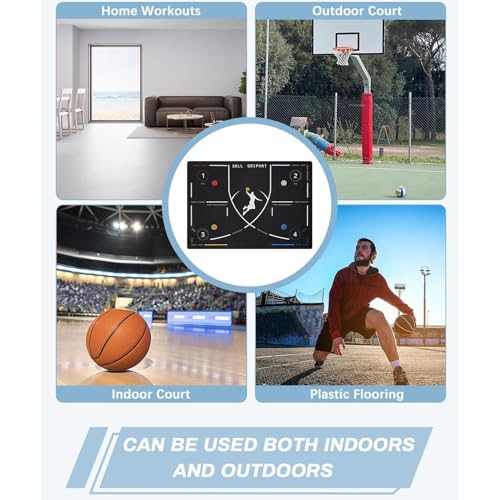Esterilla de baloncesto para taladro de bote infantil y ejercicios de escalones portátil 5