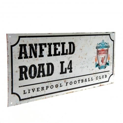 Liverpool F.C. Plaque de rue rétro - Produit officiel