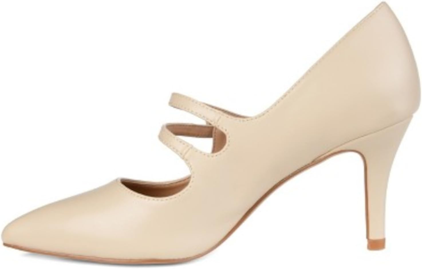 Journee Collection Womens Sidney Pump Ivory, 7.5 Womens US