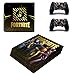 Produktbild PS4 Pro Black Gold Midas Konsole Skin Aufkleber Vinyl Sticker Faceplate Konsole und 2 Controller Schutzhülle für PlayStation 4 PRO