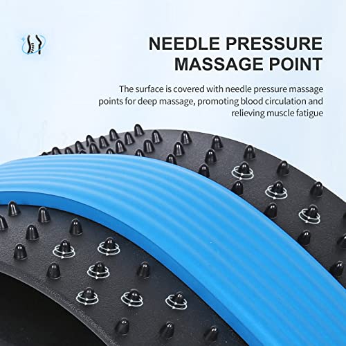 Back-Stretching-DeviceBack-Massager-for-Bed-Chair-CarMulti-Level-Lumbar-Support-Stretcher-Spinal-Lower-and-Upper-Muscle-Pain-ReliefBlackBlue