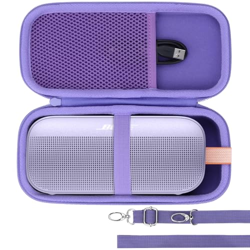 Image of Lebakort Hard Case Compatible with Bose SoundLink Flex 2nd Gen /Bose SoundLink Flex Portable Speaker, Chilled Lilac Case