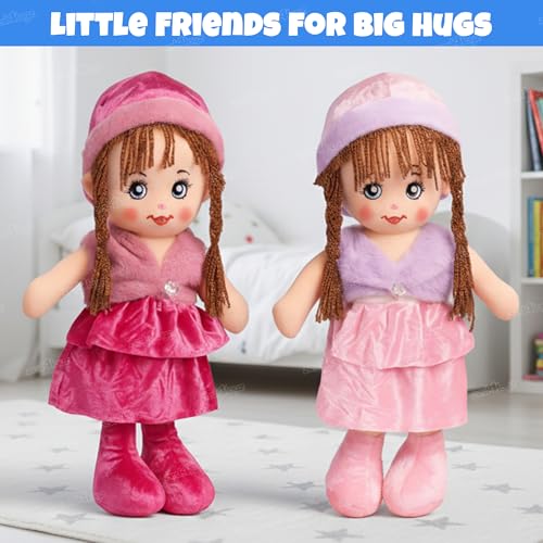 Image of Zest 4 Toyz Doll for Girls (44 cm) Big Size Doll | Soft Doll Toy Gift for Kids | Big Size Stuffed Toy for Kids & Toddlers | Birthday Gifts for Girls - Multicolor