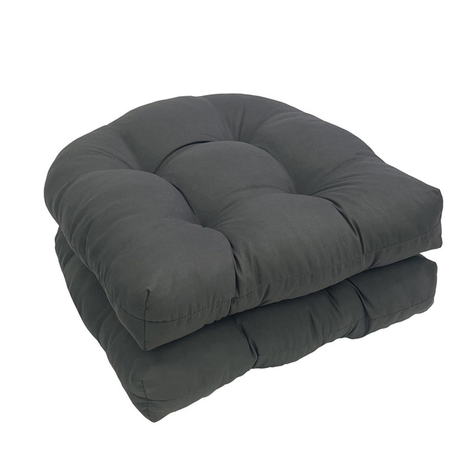 Jazuaiao 2 Pack Square Chair Cushions Polyester for Indoor Outdoor Use Dining Chair Cushions