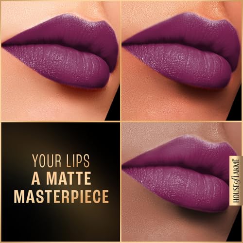 Image of LAKME LAKM Lakme Forever Matte Liquid Lip Colour, Long-Lasting Lipstick, Lightweight & Transferproof, Smudgeproof - Wine Glow 5.6ml | 6Ml (Pack of 2)
