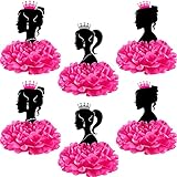 12 Pieces Princess Centerpieces Princess Girl Table Decorations Paper Flowers Princess Honeycomb...