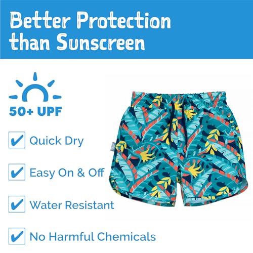 Image of JAN & JUL UV Swim Shorts and Long Sleeve UV Shirt for Toddlers