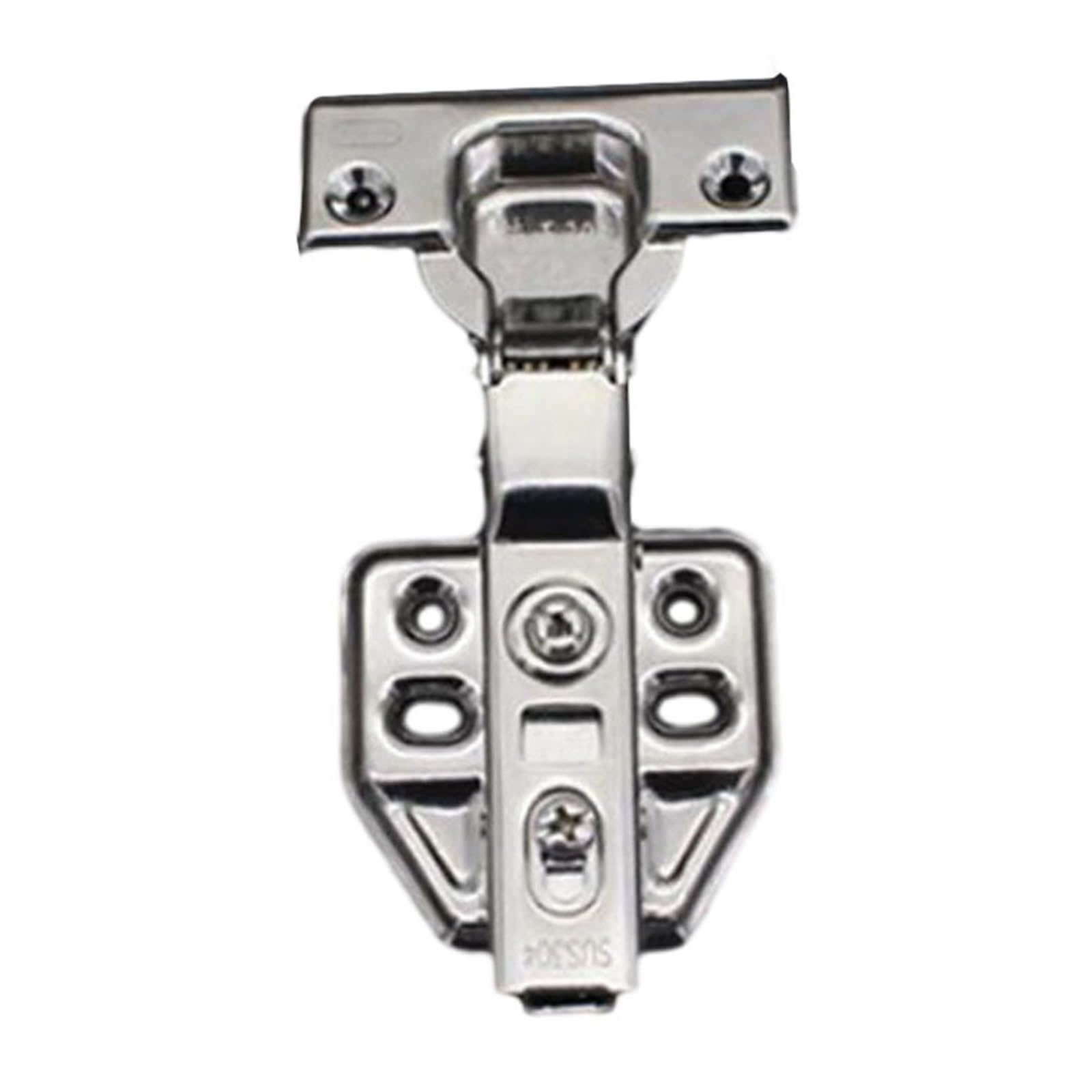 Buiioqyur Medium Bend Stainless Steel Hinge Furniture Hardware Close For Cabinets And Cupboard Furniture Fittings Damper Buffer Hinges Accessories(Medium Bend)