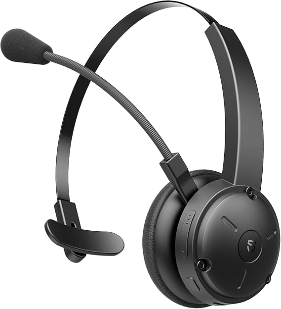 SoundPEATS A7 Pro Bluetooth Headset, Trucker Wireless