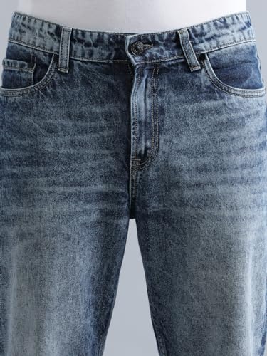 Image of BENE KLEED Men Solid Shaded Relaxed FIT 100% Cotton Jeans
