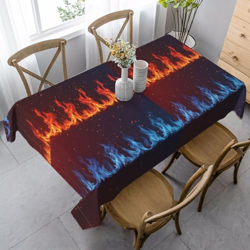Nappe de table infroissable lavable housse rectangulaire de fête - 2