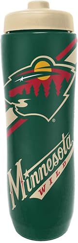 Party Animal NHL Minnesota Wild Squeezy - Botella de agua