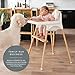 Yeah Baby Goods Adjustable IKEA High Chair Footrest (Bamboo) - Attachable IKEA Antilop Highchair Footrest for Safer Mealtimes