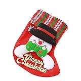 GADXE Weihnachtssüßigkeits-Geschenkbeutel-kleine Beutel-Geschenk-Boutique-Dekorations-Socken Strumpfhose Mit Perlen (b-D, One Size)