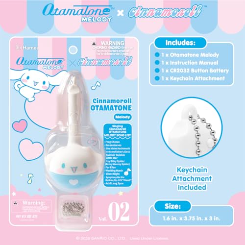 Image of Otamatone Melody Sanrio Electronic Instrument Toy Keychain - Cinnamoroll