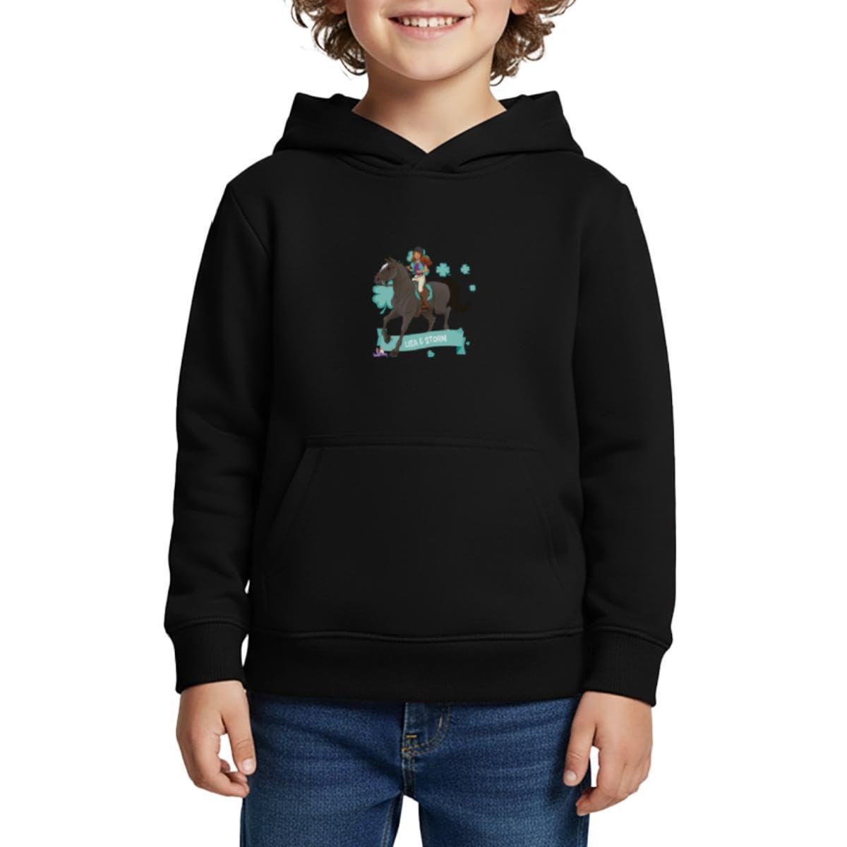 Sweat Lisa et Storm équitation cheval enfant pull capuche poney - 5