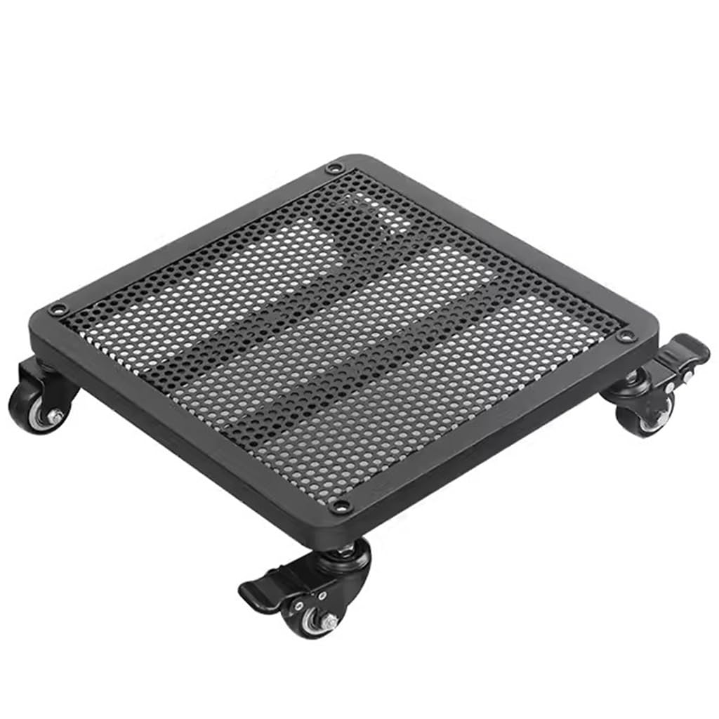 Base móvil con ruedas, bandeja rodante para macetas, soporte rectangular de hierro para plantas, uso en interiores, soporte versátil para plantas