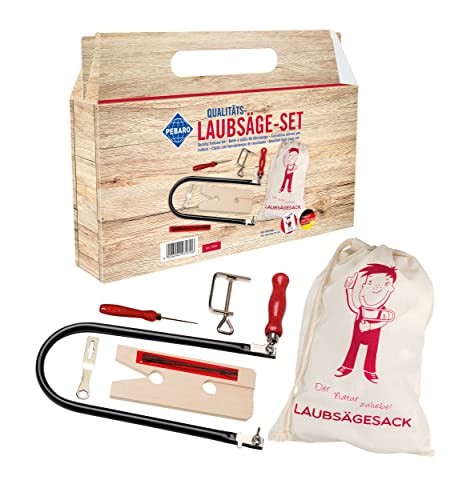 Pebaro 970K Laubsäge-Set mit Sack, 13 Teile, komplettes Set für...