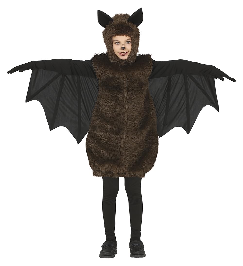 FIESTAS GUIRCA Furry Bat Fancy Dress Costume for Kids 10-12 Years