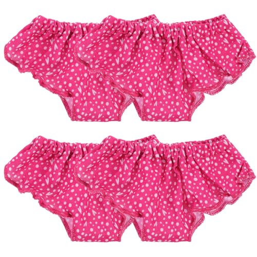 Hohopeti Braguitas para Muñeca de 18 Pulgadas 4 Piezas Ropa Interior Decorativa de Algodón Suave y Ligera Accesorios para Disfraces de Muñecas Juguete de Imitación Hohopeti Braguitas para Muñeca de 18 Pulgadas 4 Piezas Ropa Interior Decorativa de Algodón Suave y Ligera Accesorios para Disfraces de Muñecas Juguete de Imitación